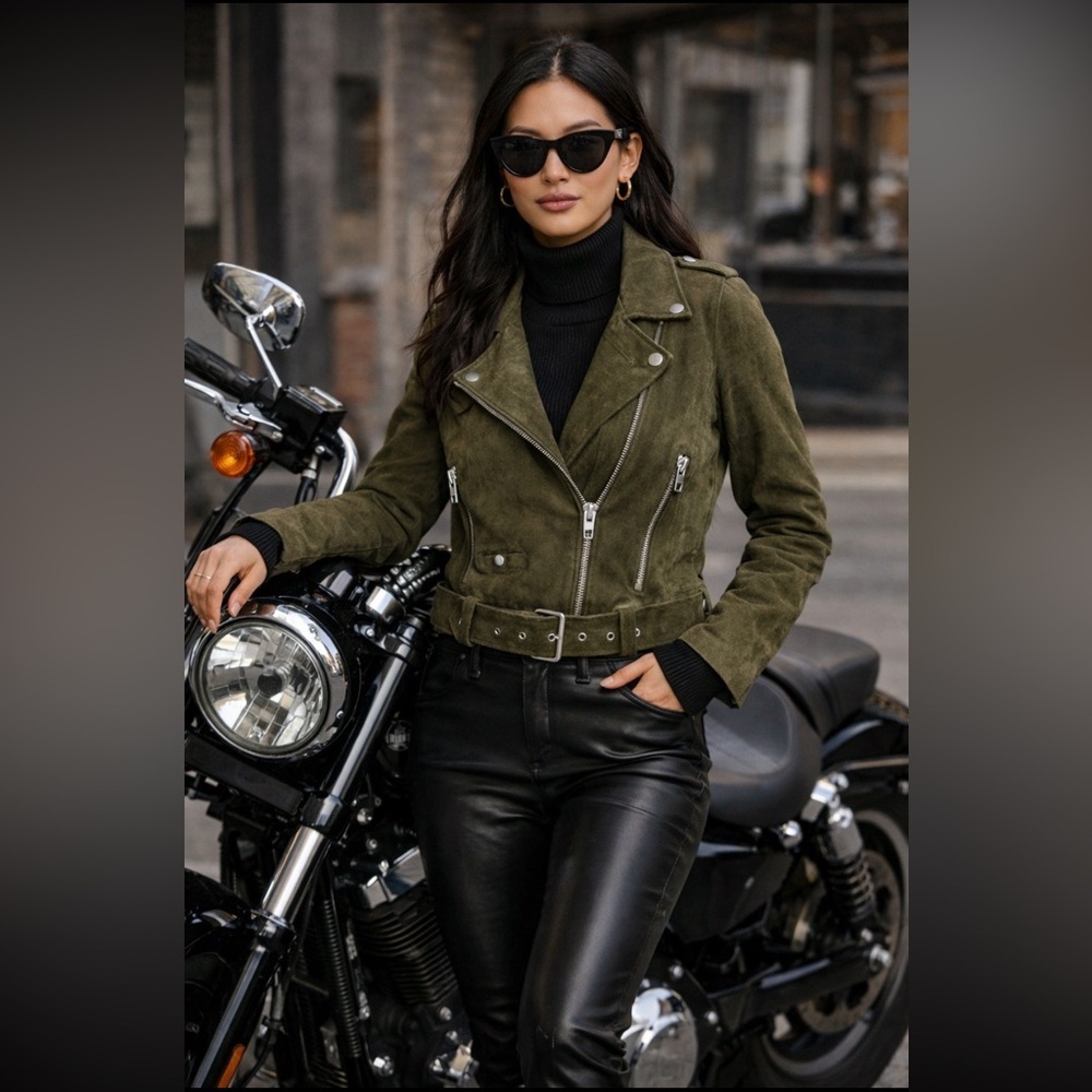 Suede Anthropologie NWT BLANKNYC Suede Moto Jacket Size XS.